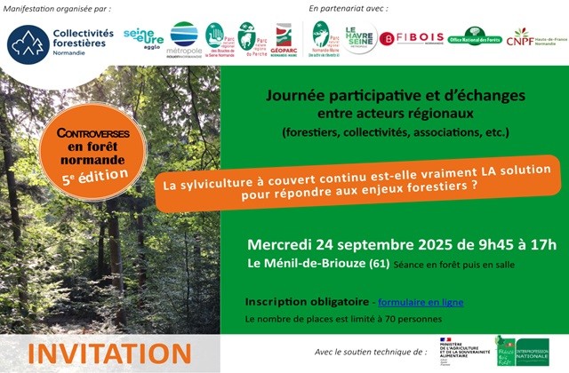 Prenez date pour la 5e édition de la journée Controverses en forêt normande !